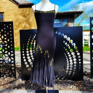 Vintage Betsey Johnson 1990's Silk Dress - Size 8 (fits like a 6)